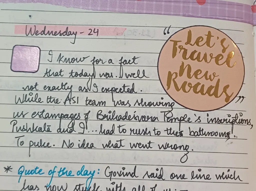  JOURNALING WHILE ON THE TRIP - Dedicate Time Each Day (Even if it's Just a Few Minutes)