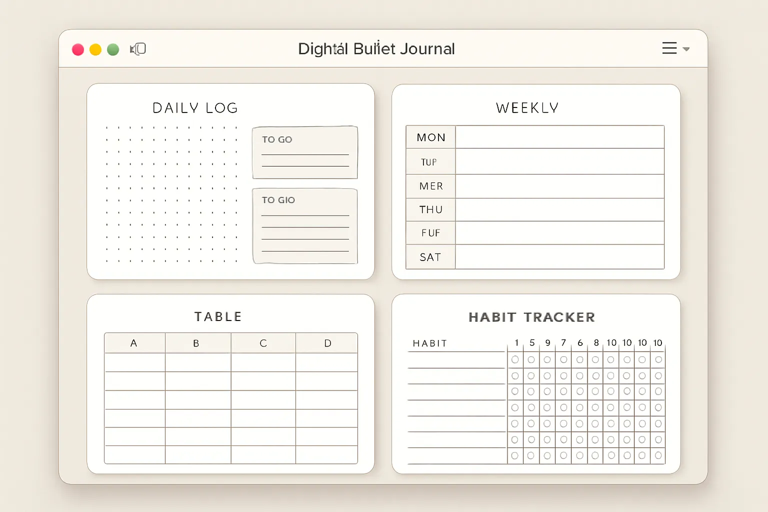 How to Make a Digital Bullet Journal in Keynote