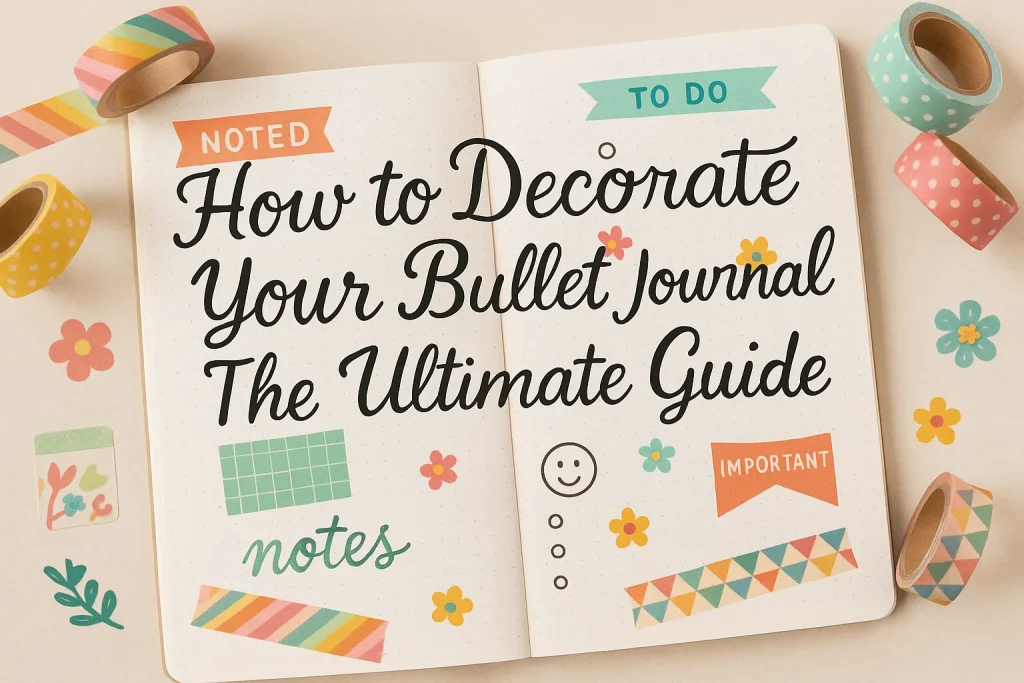 How to Decorate Your Bullet Journal The Ultimate Guide