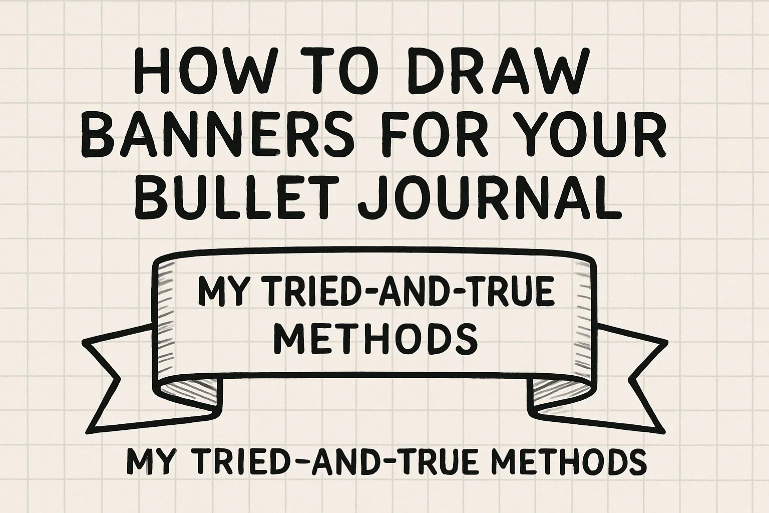 How to Draw Banners for Your Bullet Journal
