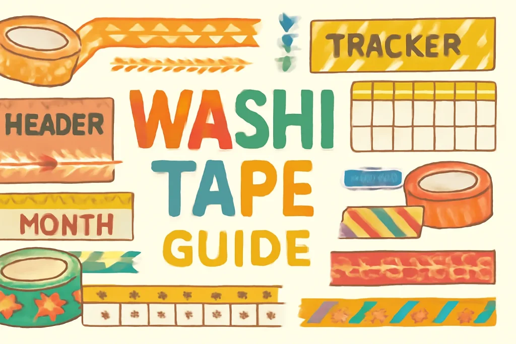 How to Use Washi Tape in Bullet Journal Creative Ideas & Tips