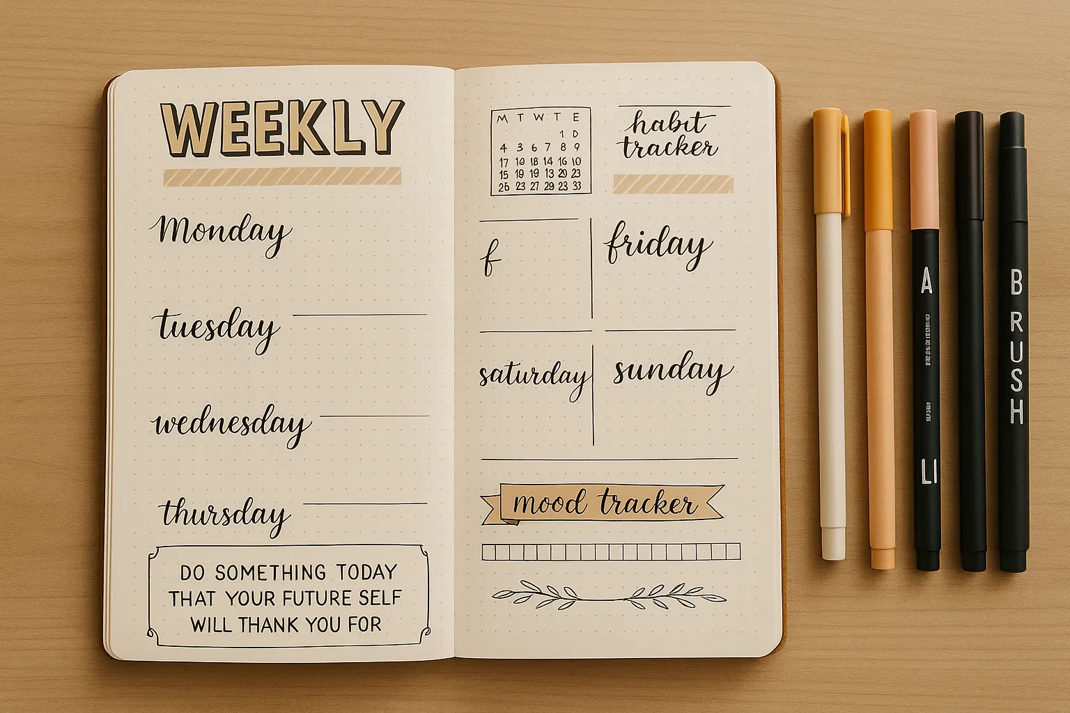 How to Write Neat in a Bullet Journal