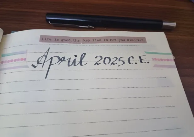 Incorporating Calligraphy Into Your Bullet Journal - Monthly Headers