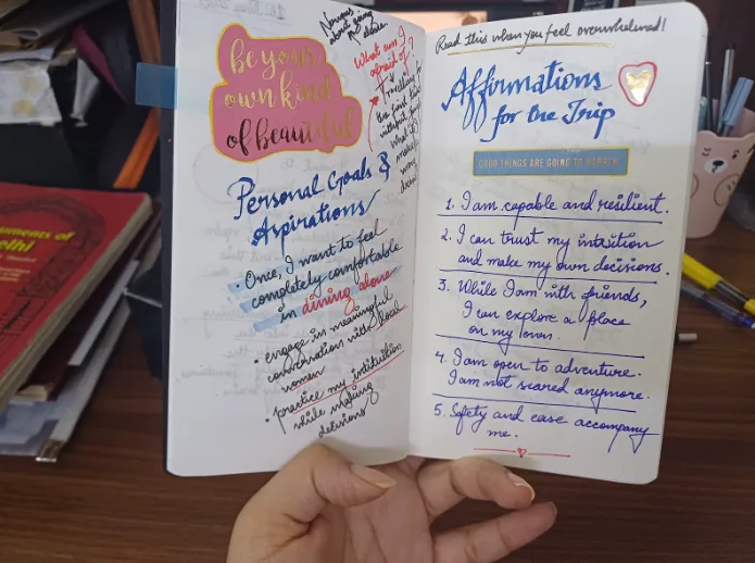 Incorporating Calligraphy Into Your Bullet Journal - Special Pages