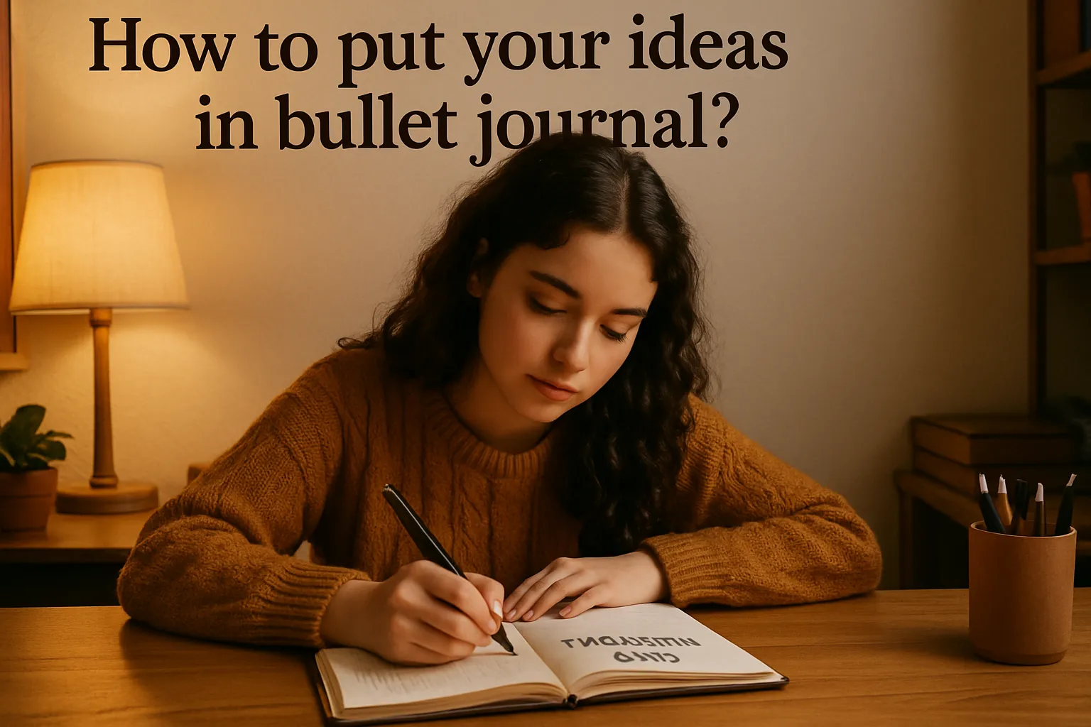 how to put your ideas in bullet journal