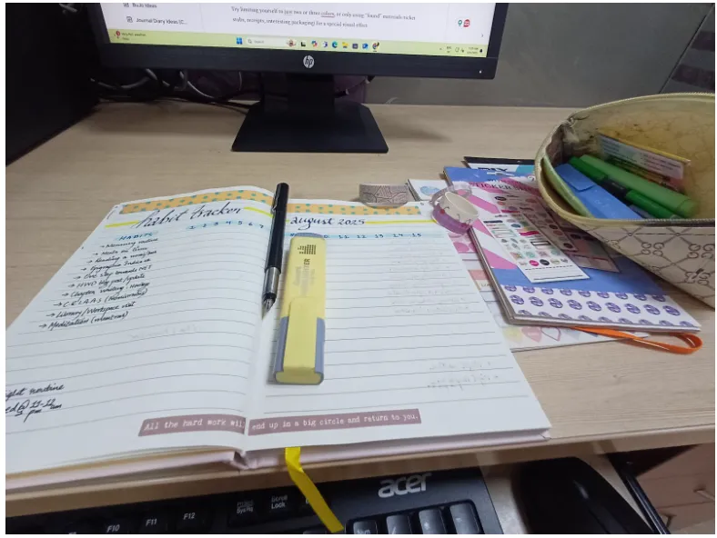 Aesthetic Journaling Ideas - and Arrange Your Supplies