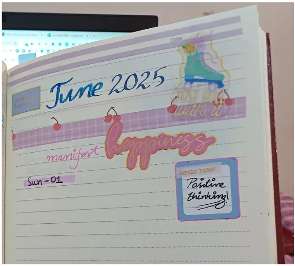 Aesthetic Journaling Ideas - Start with a Washi Tape Border
