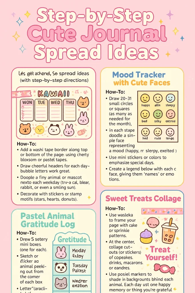 Step-by-Step Cute Journal Spread Ideas