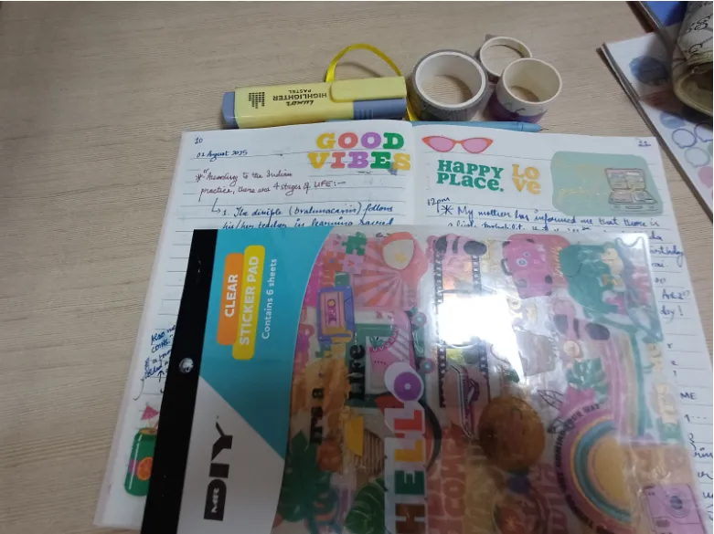 aesthetic journaling Ideas- Layer Decorative Elements