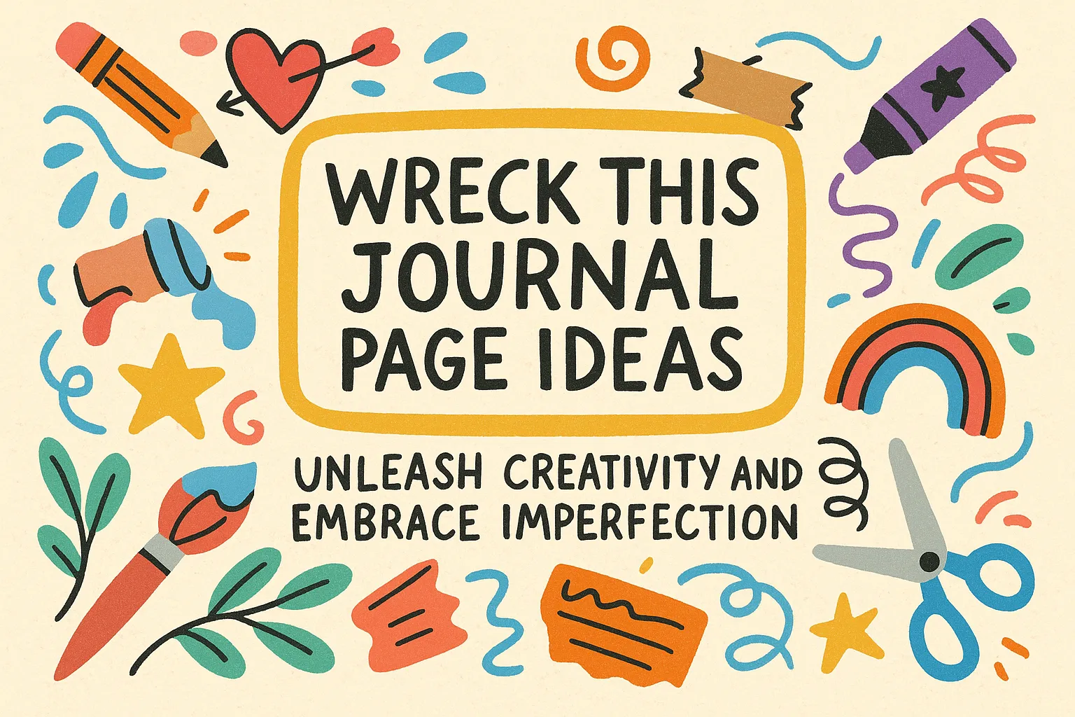 Wreck This Journal Page Ideas - History with Divya (HWD)