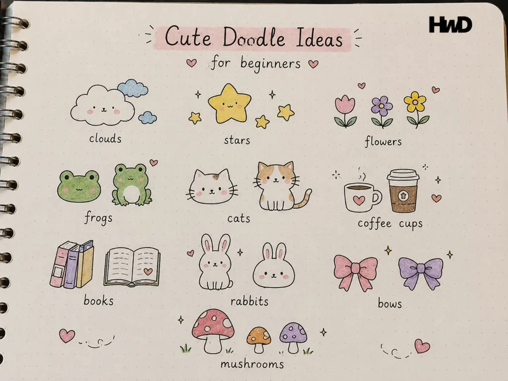 Cute Doodle Ideas for Beginners