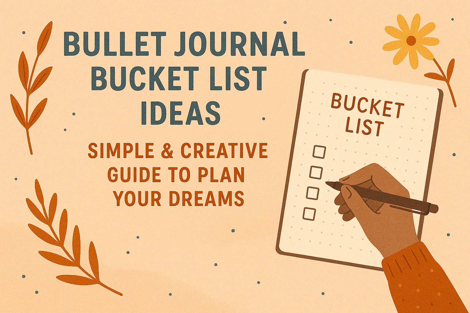 Bullet Journal Bucket List Ideas- HistorywithDivya (HWD)