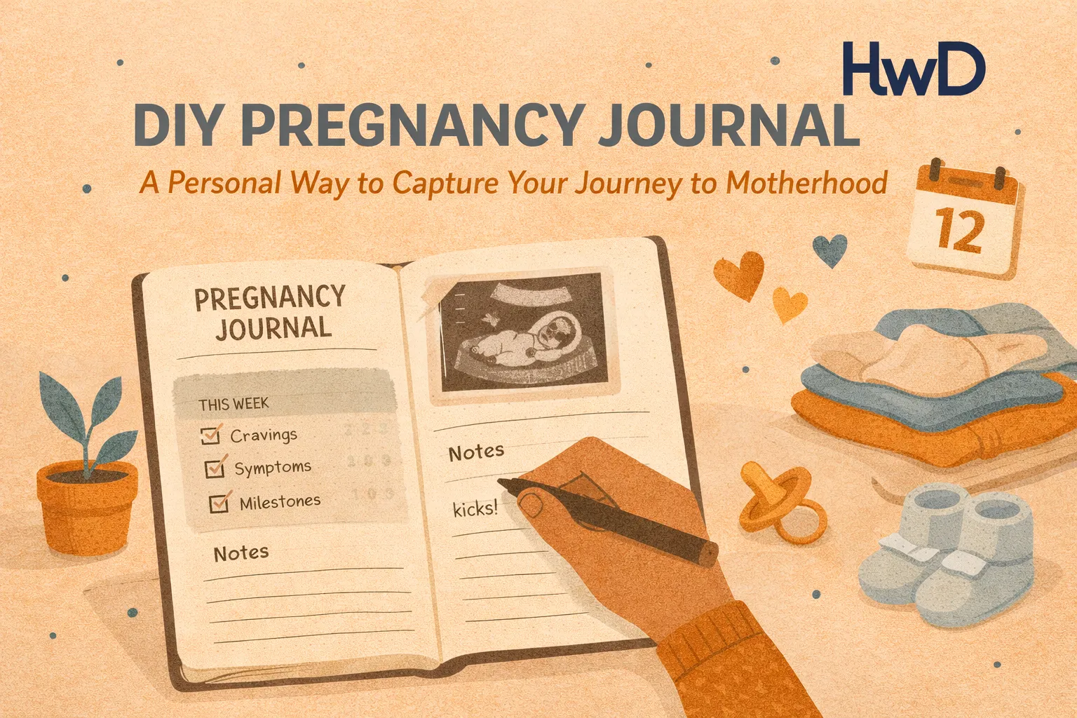 DIY pregnancy journal t