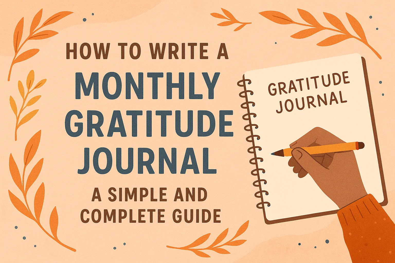 how to write monthly gratitude journal